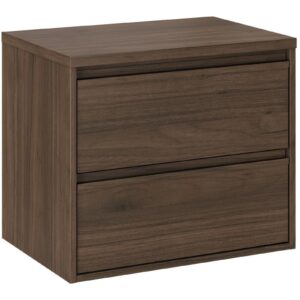 Comad Závěsná skříňka pod umyvadlo Villa s deskou 60 cm ořech