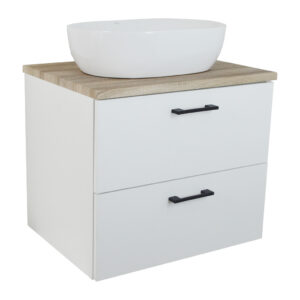 Comodo Koupelnová skříňka pod deskové umyvadlo Agria NEW W 60-HD - bílá/dub sonoma