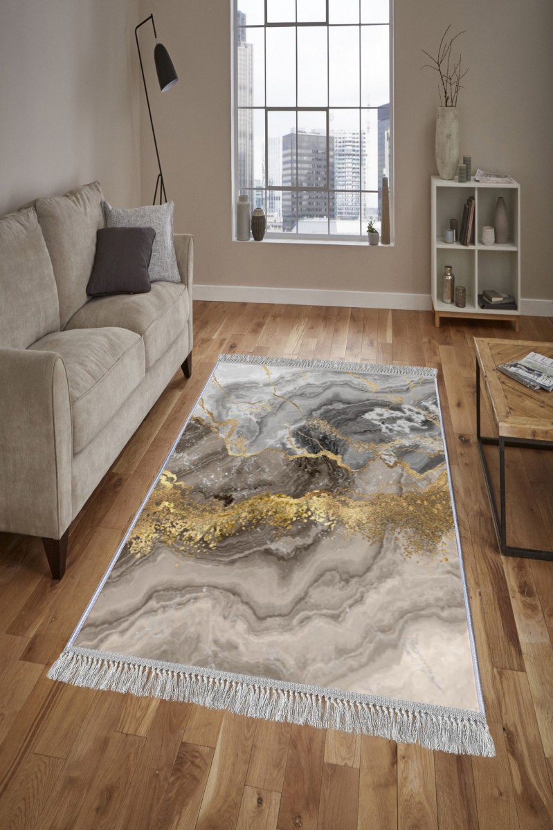 Conceptum Hypnose Koberec Marble 160x230 cm šedý/zlatý - Obrázek 2