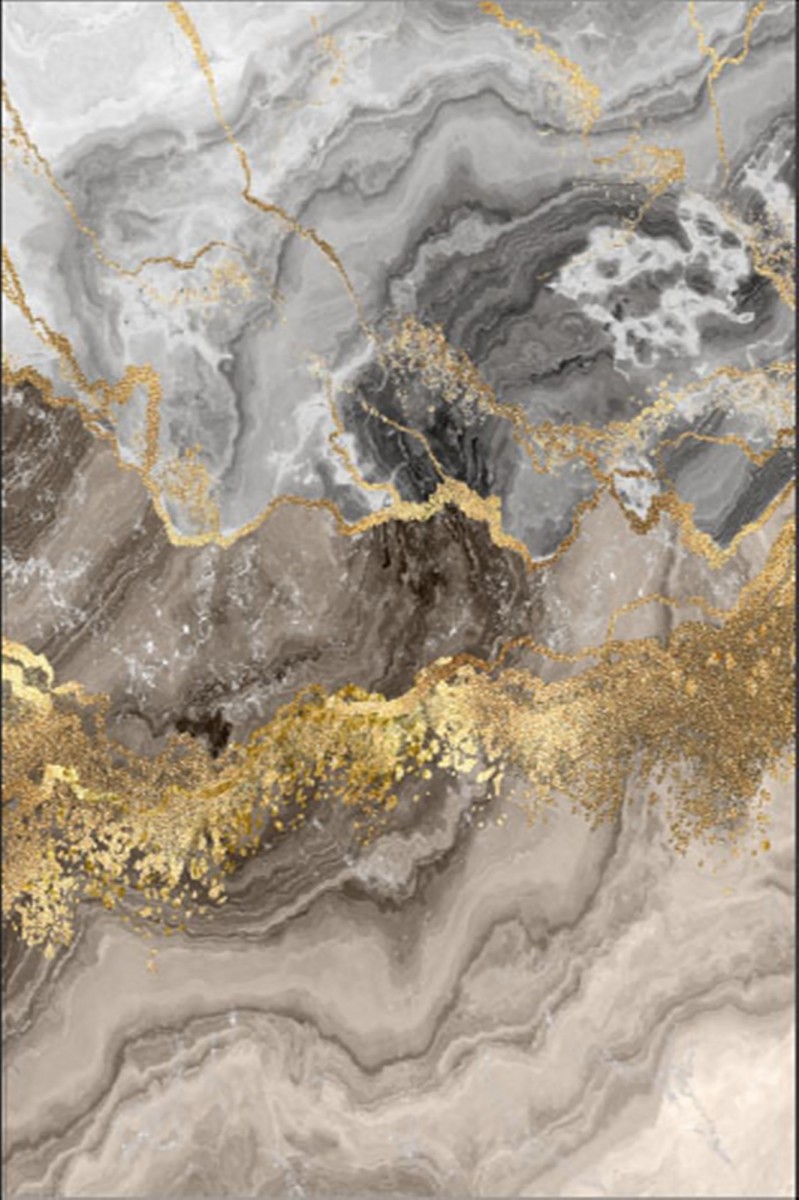 Conceptum Hypnose Koberec Marble 160x230 cm šedý/zlatý