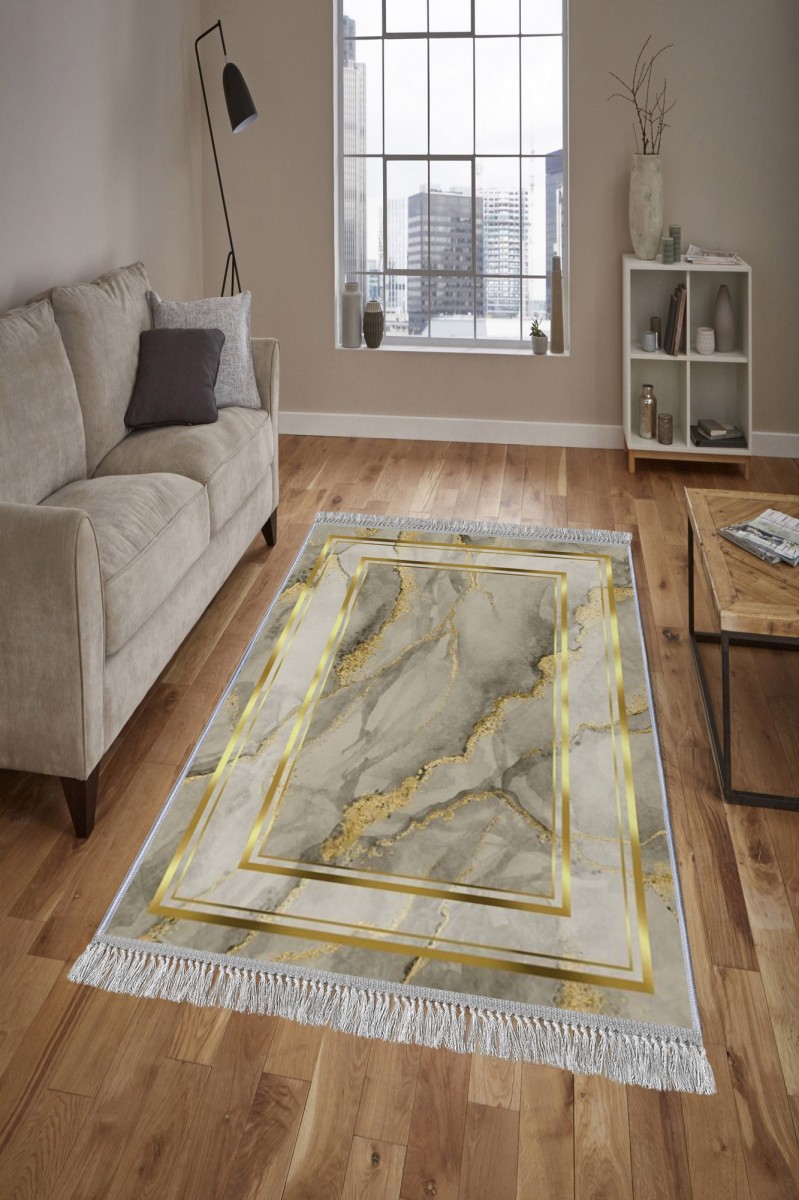 Conceptum Hypnose Koberec Marble Frame 180x280 cm béžový/zlatý - Obrázek 2