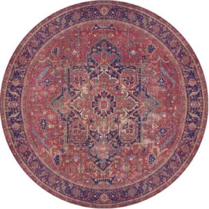 Conceptum Hypnose Kulatý koberec Blues Chenille 150 cm červený