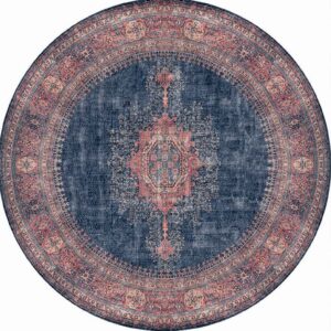 Conceptum Hypnose Kulatý koberec Blues Chenille 150 cm modrý