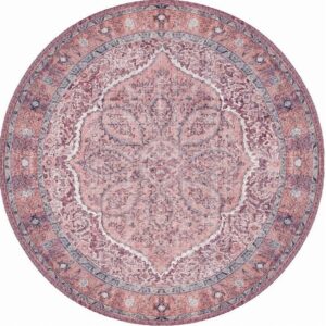 Conceptum Hypnose Kulatý koberec Blues Chenille 230 cm červený