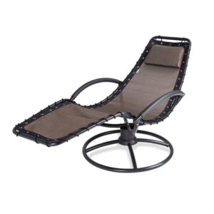 DB Garden Relaxační lenoška Leroyce hnědá/černá