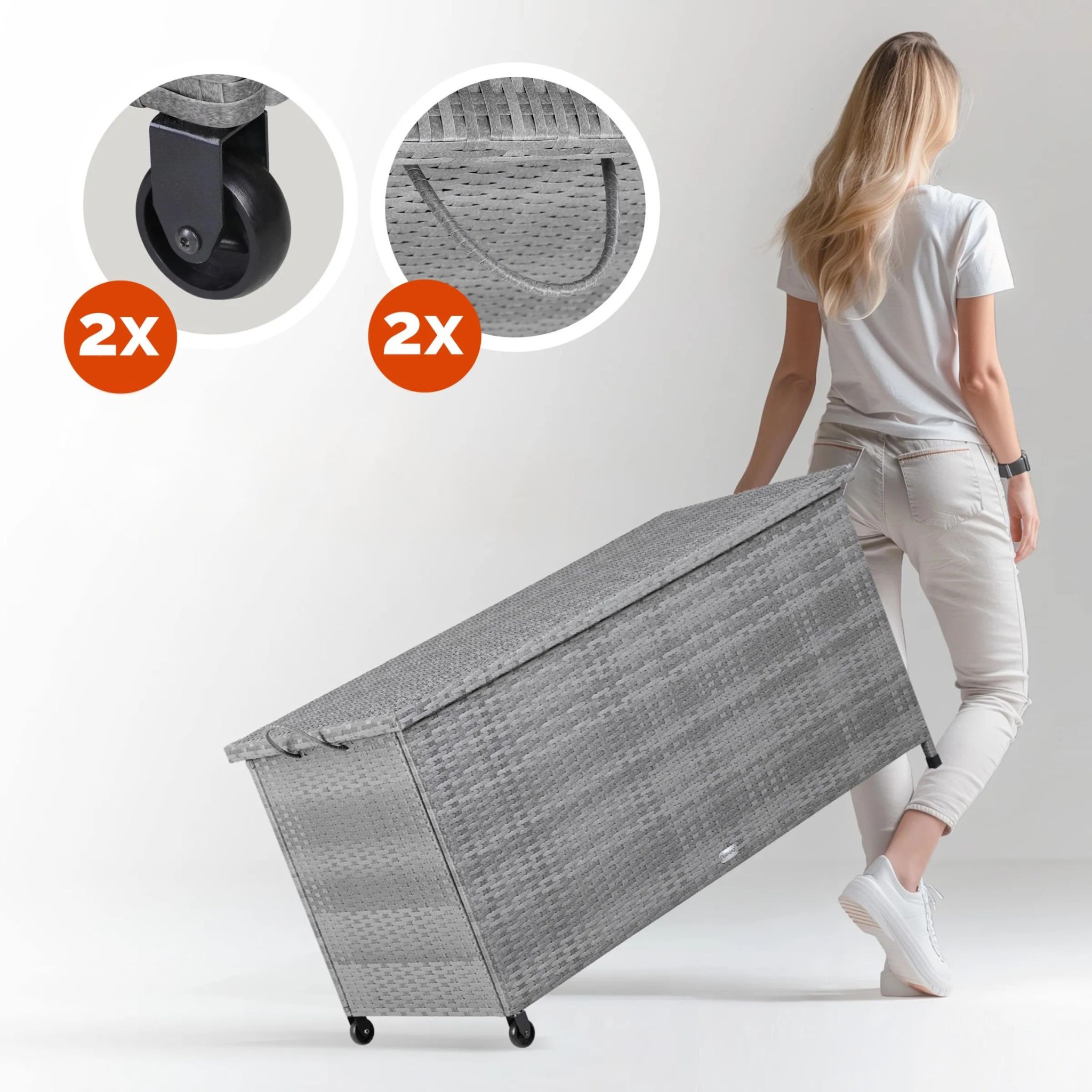 DB Garden Zahradní box Dominic 270 L šedý - Obrázek 2