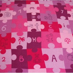 Dywany Lusczow Dětský koberec PUZZLE fialový
