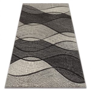 Dywany Lusczow Kusový koberec FEEL Waves šedý