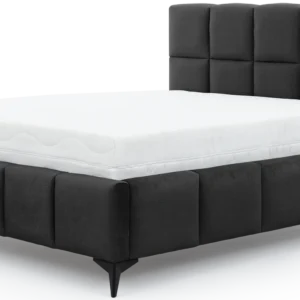 Eltap Dvoulůžková postel MIST 160x200 Velvetmat 06 tmavě šedá