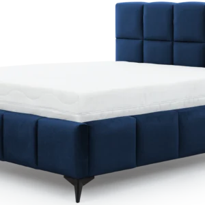 Eltap Dvoulůžková postel MIST 160x200 Velvetmat 40 tmavě modrá