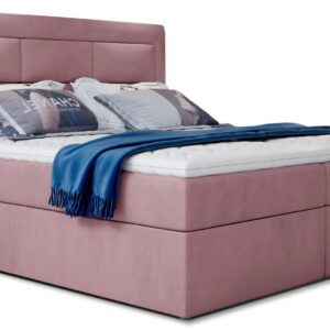 Eltap Dvoulůžková postel VIVRE 140x200 Mat Velvet 63 růžová
