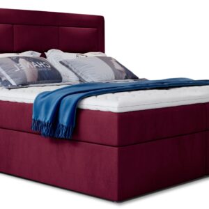 Eltap Dvoulůžková postel VIVRE 160x200 Mat Velvet 68 vínová