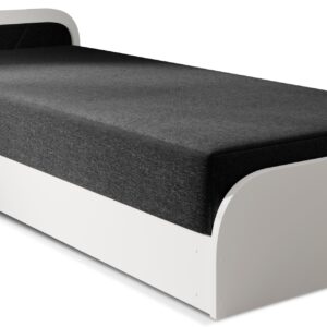Eltap Jednolůžková postel PARYS 80x190 Sawana 14 černá/bílá levá