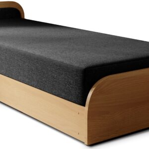Eltap Jednolůžková postel PARYS 80x190 Sawana 14 černá/hnědá levá