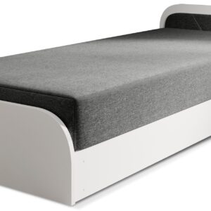 Eltap Jednolůžková postel PARYS 80x190 Sawana 21 šedá/bílá pravá