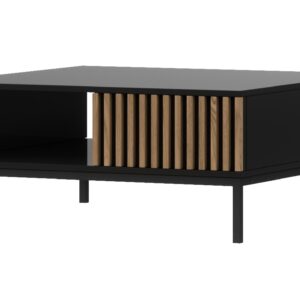 Eltap Konferenční stolek Meorati 80 cm černý/dub Artisan