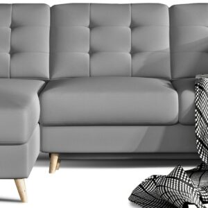 Eltap Rohová rozkládací sedací souprava ASGARD L 248 cm Soft 29 šedá univerzální