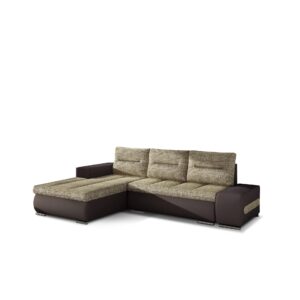 Eltap Rohová rozkládací sedací souprava OTTAVIO 275 cm Berlin 03/Soft 66 béžová levá