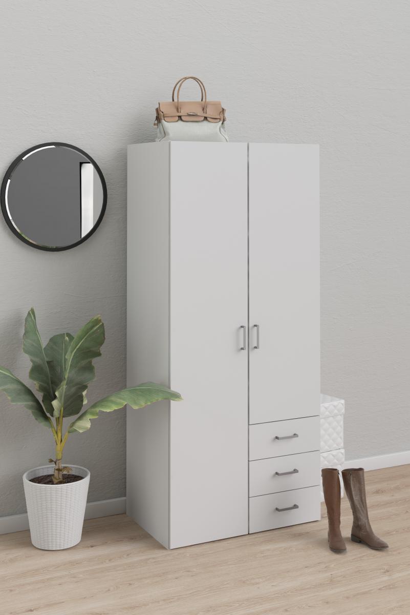 FALCO Šatní skříň Sida 77 cm bílá - Obrázek 2