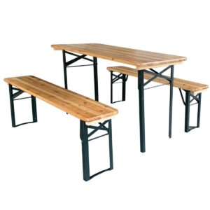 Garden Line Sada zahradního nábytku LOKO z masivu/tmavě zelená