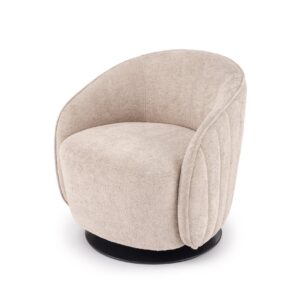 HALMAR Otočné designové křeslo Basilio cappuccino