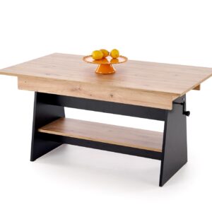 HALMAR Rozkládací konferenční stolek Erika dub artisan/černý