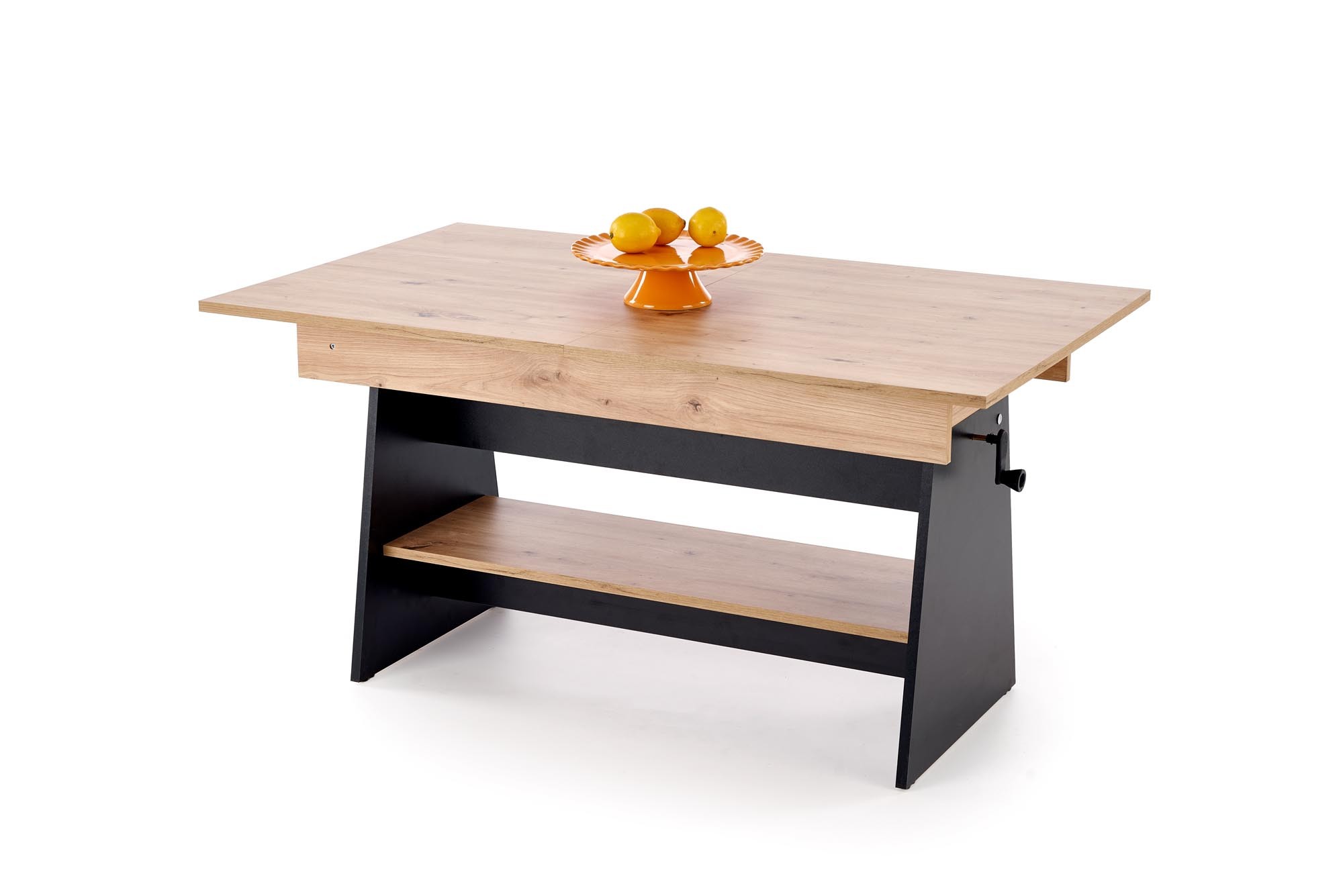 HALMAR Rozkládací konferenční stolek Erika dub artisan/černý