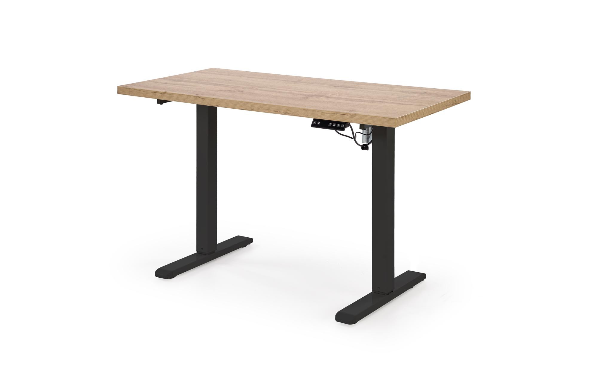 HALMAR Výškově nastavitelný stůl B54 120 cm dub artisan/černý