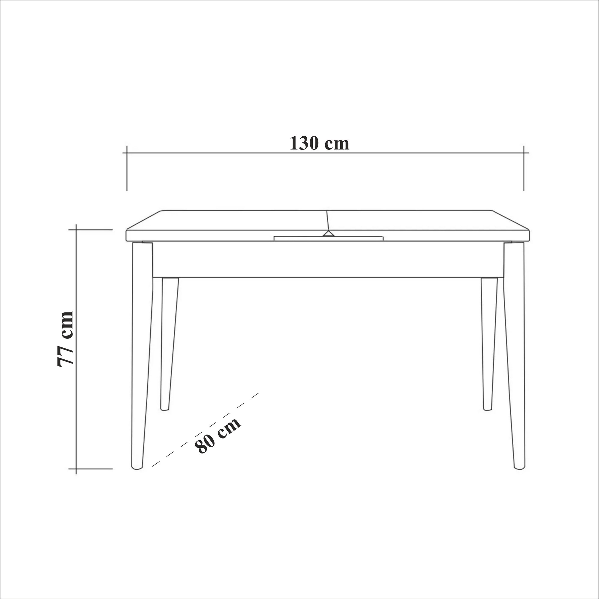 Hanah Home Jídelní set Vina 5D ořech/antracit - Obrázek 2