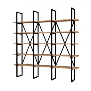 Hanah Home Knihovna Beylerbeyi 160 cm dub artisan/černá