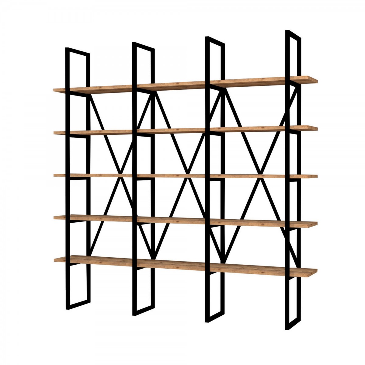 Hanah Home Knihovna Beylerbeyi 160 cm dub artisan/černá