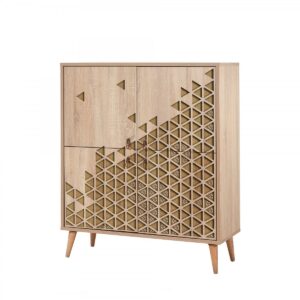 Hanah Home Komoda Kikos 95 cm hnědá