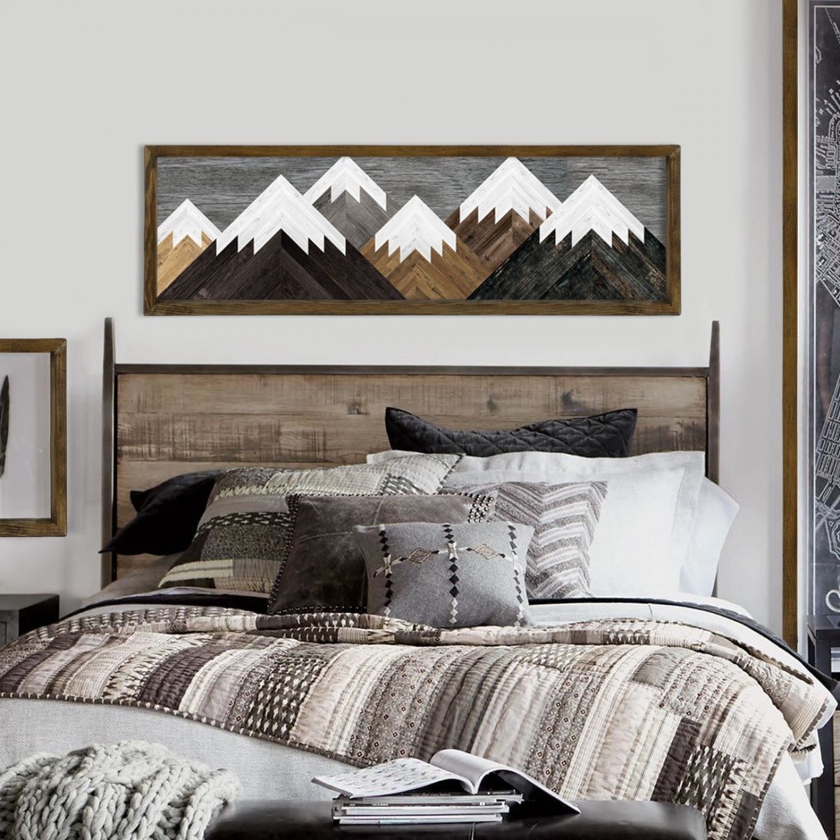 Hanah Home Obraz Framed Hen 120x35 cm vícebarevný - Obrázek 2