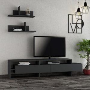 Hanah Home Obývací stěna Gara antracit