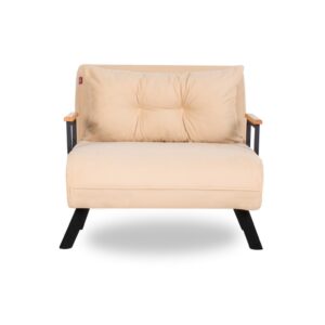 Hanah Home Rozkládací křeslo Sando 60 cm krémové