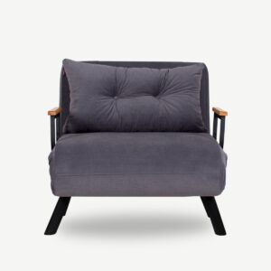 Hanah Home Rozkládací křeslo Sando 60 cm šedé