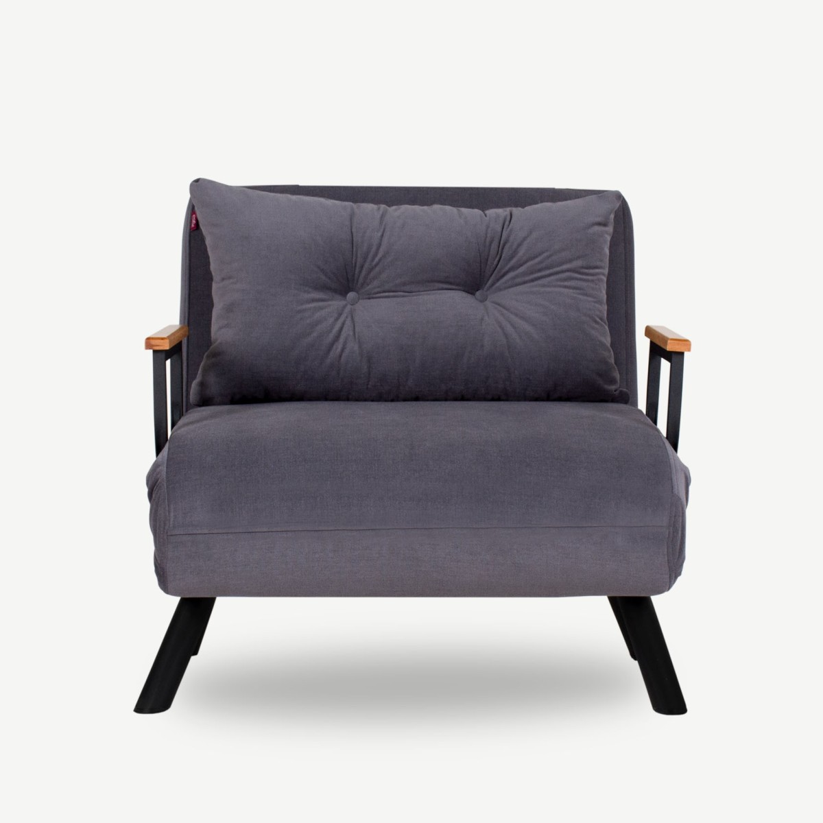 Hanah Home Rozkládací křeslo Sando 60 cm šedé