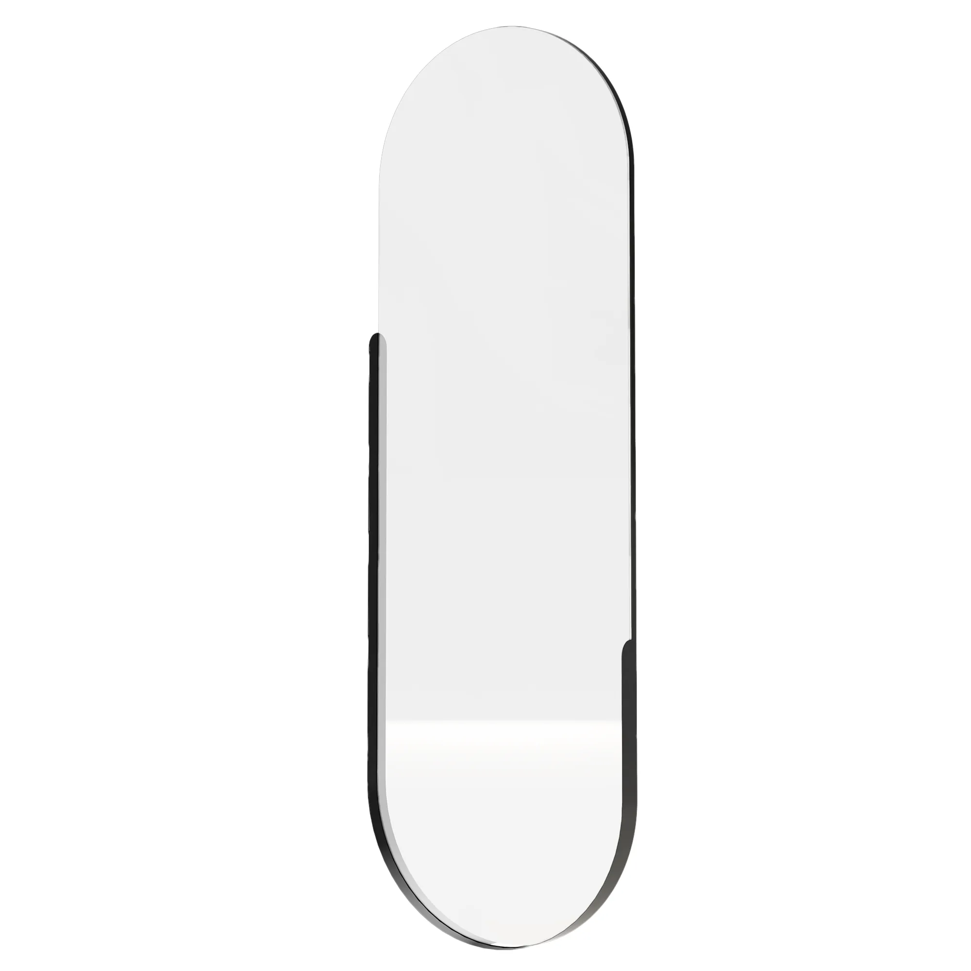 Hector Nástěnné zrcadlo s LED osvětlením Brio 40x105 cm černé