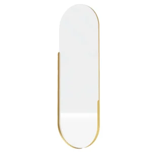Hector Nástěnné zrcadlo s LED osvětlením Brio 40x105 cm zlaté