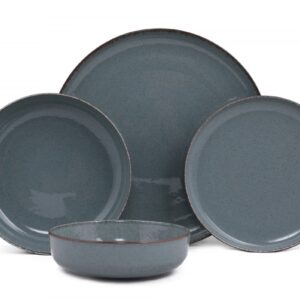 Hermia Porcelánová sada 24 ks talířů BlueBlue šedá/modrá