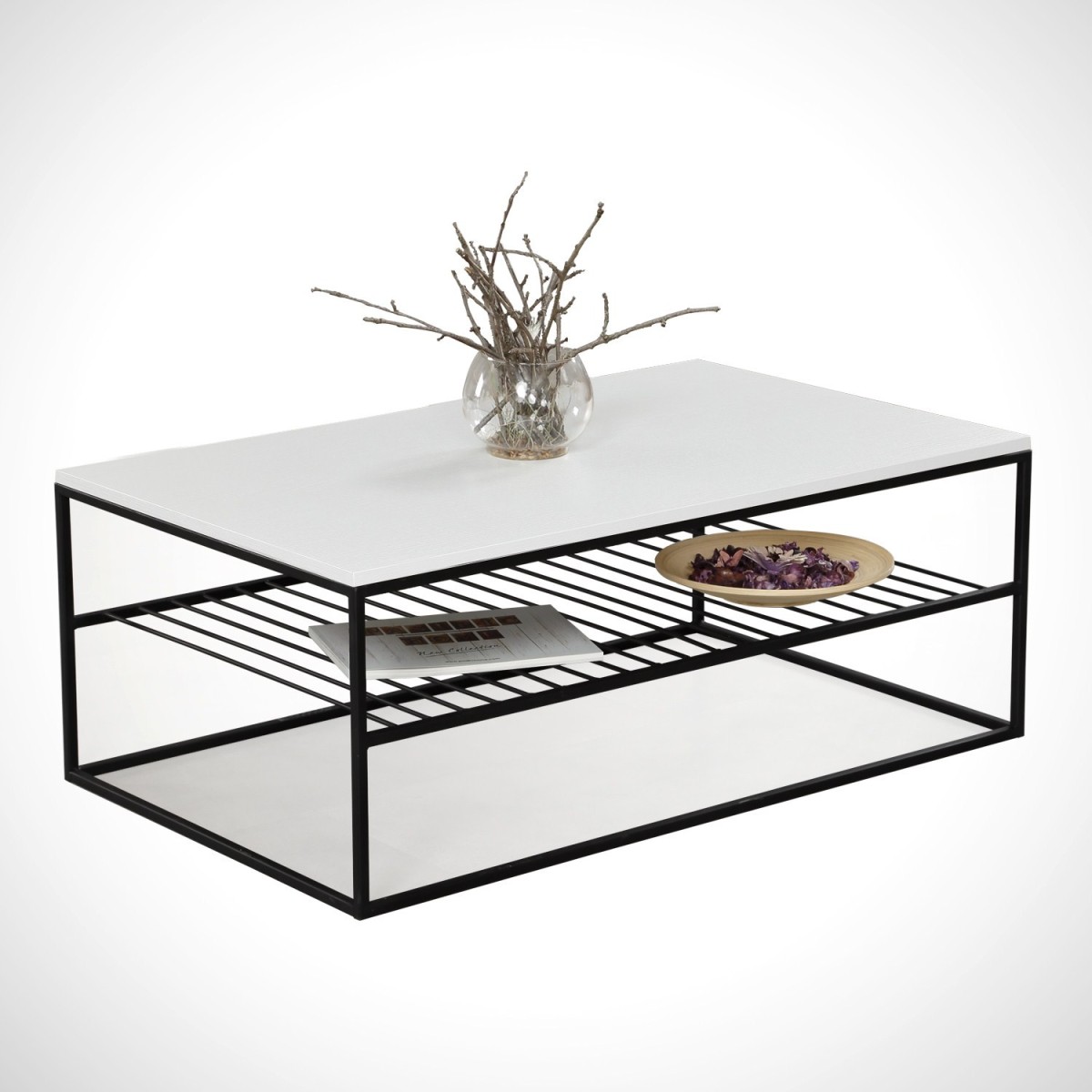 Kalune Design Konferenční stolek Etna bílý - Obrázek 2