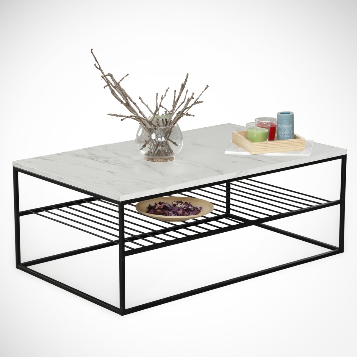 Kalune Design Konferenční stolek Etna bílý mramor - Obrázek 2