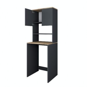 Kalune Design Koupelnová skříňka nad pračku KD101 ořech/antracit