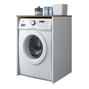 Kalune Design Koupelnová skříňka nad pračku KD103 ořech/bílá