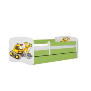 Kocot kids Dětská postel Babydreams bagr zelená
