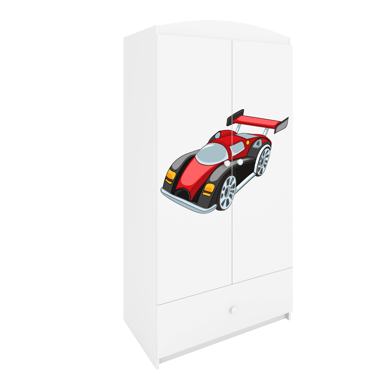 Kocot kids Dětská skříň Babydreams 90 cm formule jedna bílá - Obrázek 2