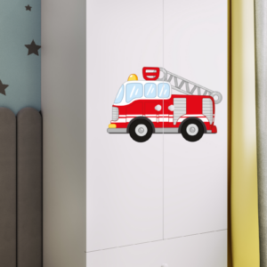 Kocot kids Dětská skříň Babydreams 90 cm hasičské auto bílá