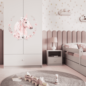 Kocot kids Dětská skříň Babydreams 90 cm kůň bílá