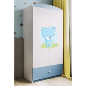 Kocot kids Dětská skříň Babydreams 90 cm medvídek modrá