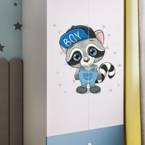 Kocot kids Dětská skříň Babydreams 90 cm mýval modrá